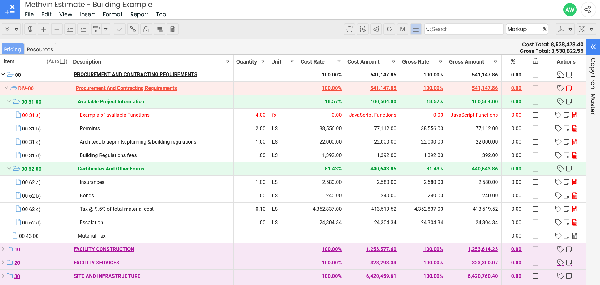 Methvin | Estimation Software